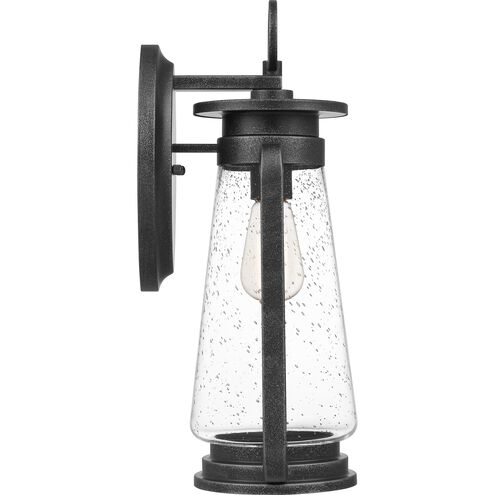 Sutton 1 Light 18 inch Speckled Black Outdoor Wall Lantern, Large