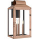 Beryn 3 Light 19 inch Aged Copper Outdoor Wall Lantern