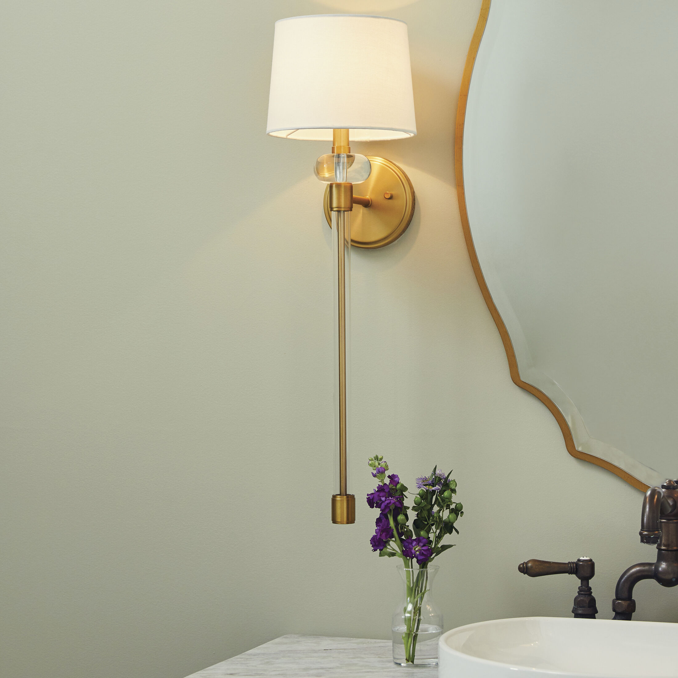 Reflections 36 X 24 inch Gold Wall Mirror