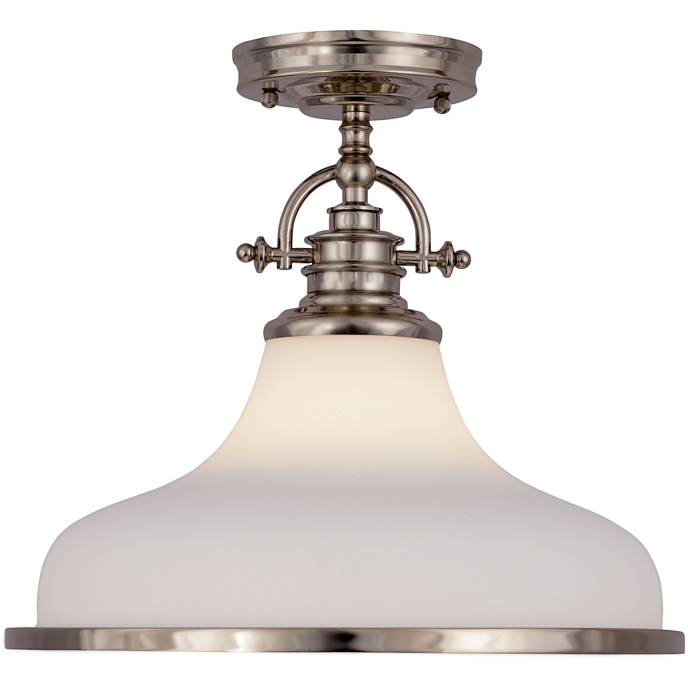 Grant 1 Light 14 inch Brushed Nickel Pendant Ceiling Light