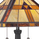 Tiffany 23 inch 75 watt Authentic Bronze Table Lamp Portable Light in Vintage Bronze, Naturals