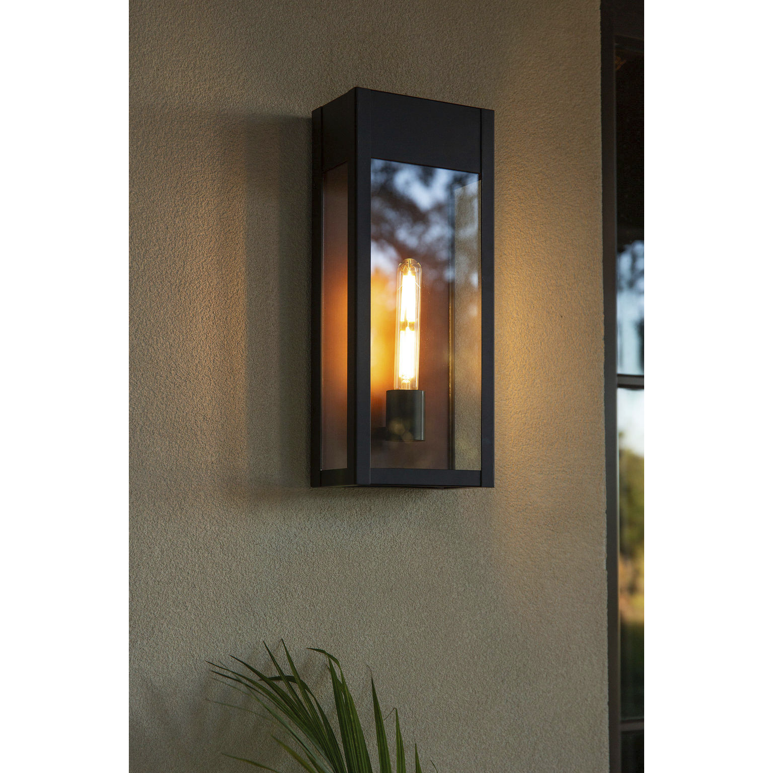 Maren 1 Light 18 inch Matte Black Outdoor Wall Lantern, Large