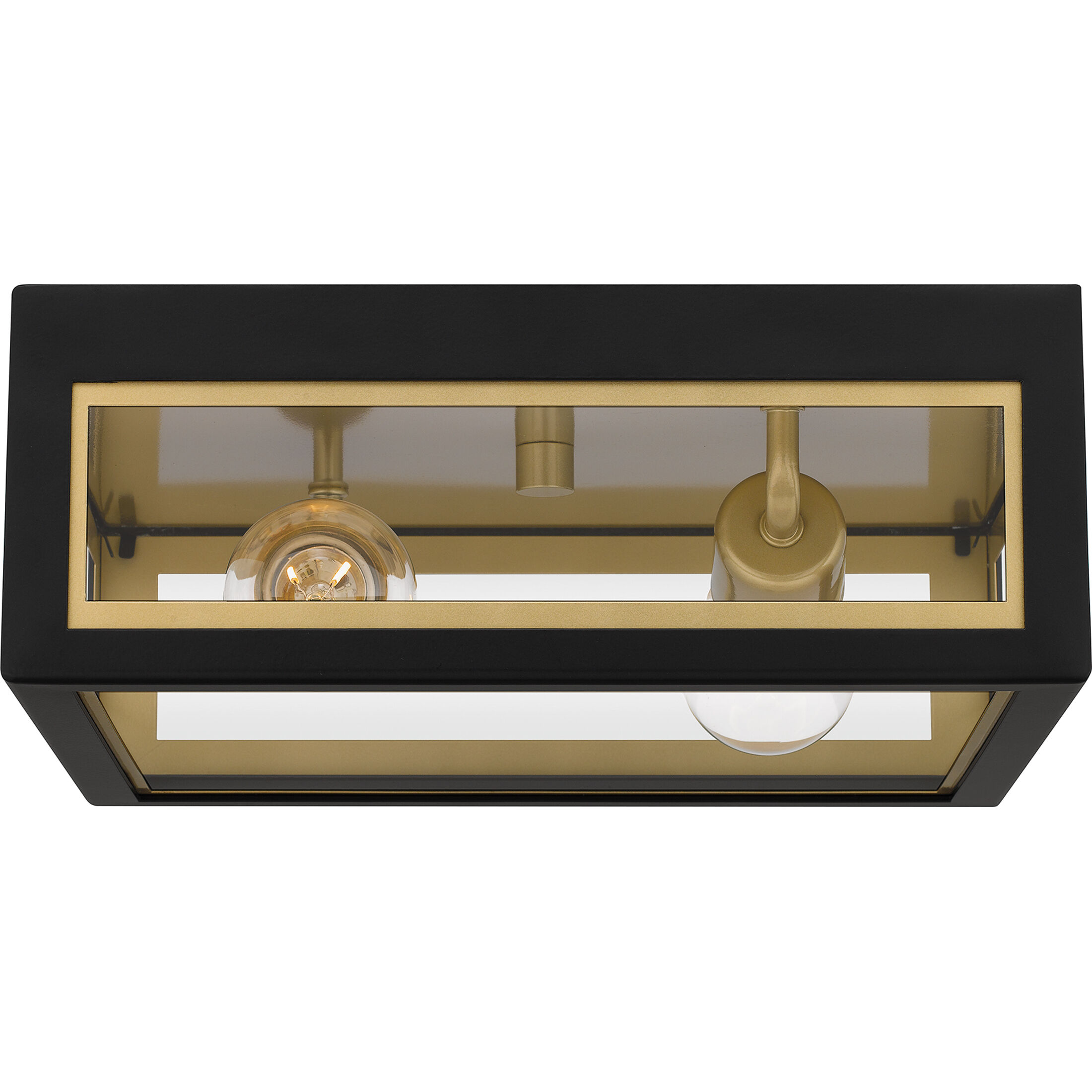 Quoizel BBN1612MBK Bourbon 2 Light 12 inch Matte Black