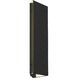 Kyler 18 inch Earth Black Outdoor Wall Lantern