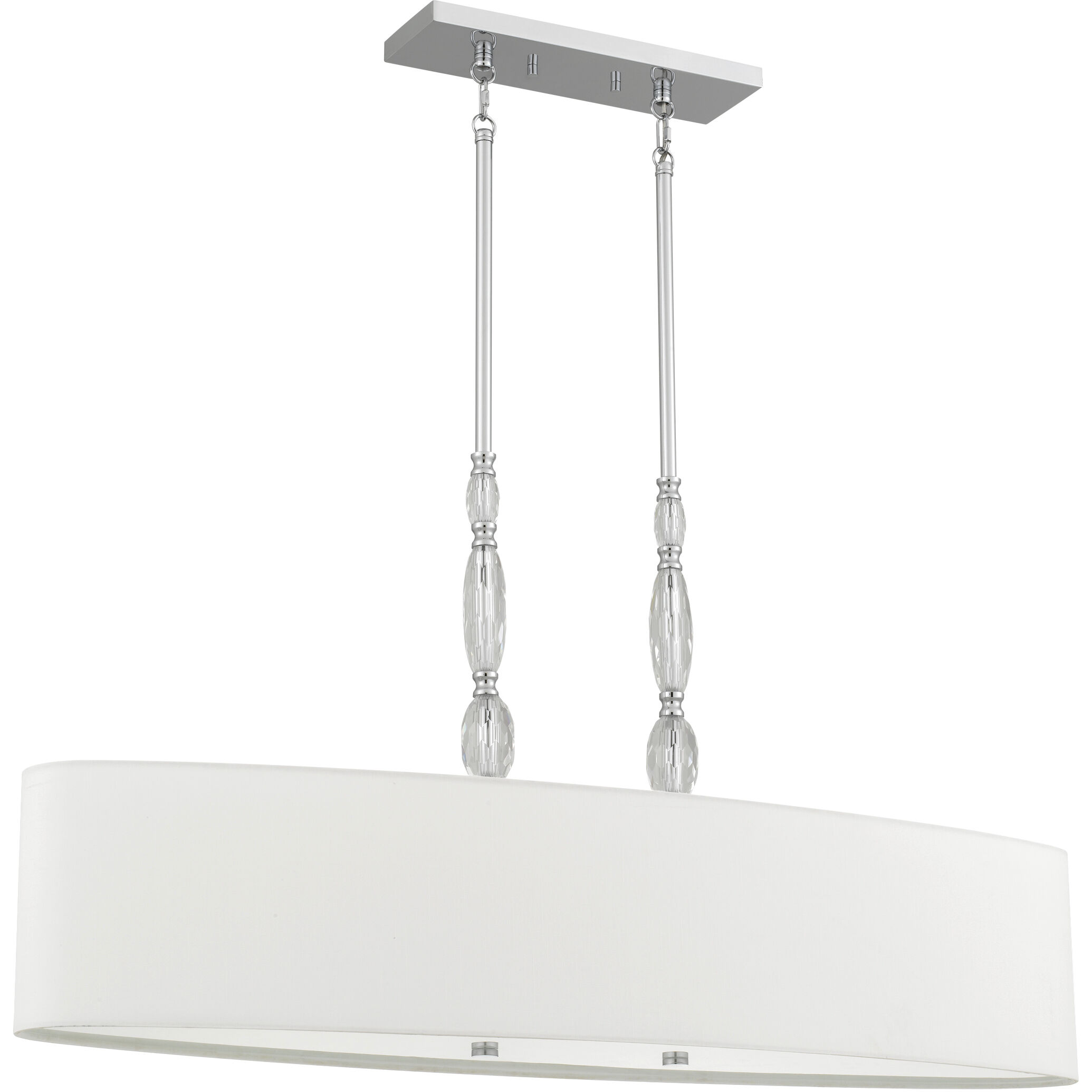 Stone 5 Light 42 inch Polished Chrome Island Light Ceiling Light