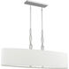 Stone 5 Light 42 inch Polished Chrome Island Light Ceiling Light