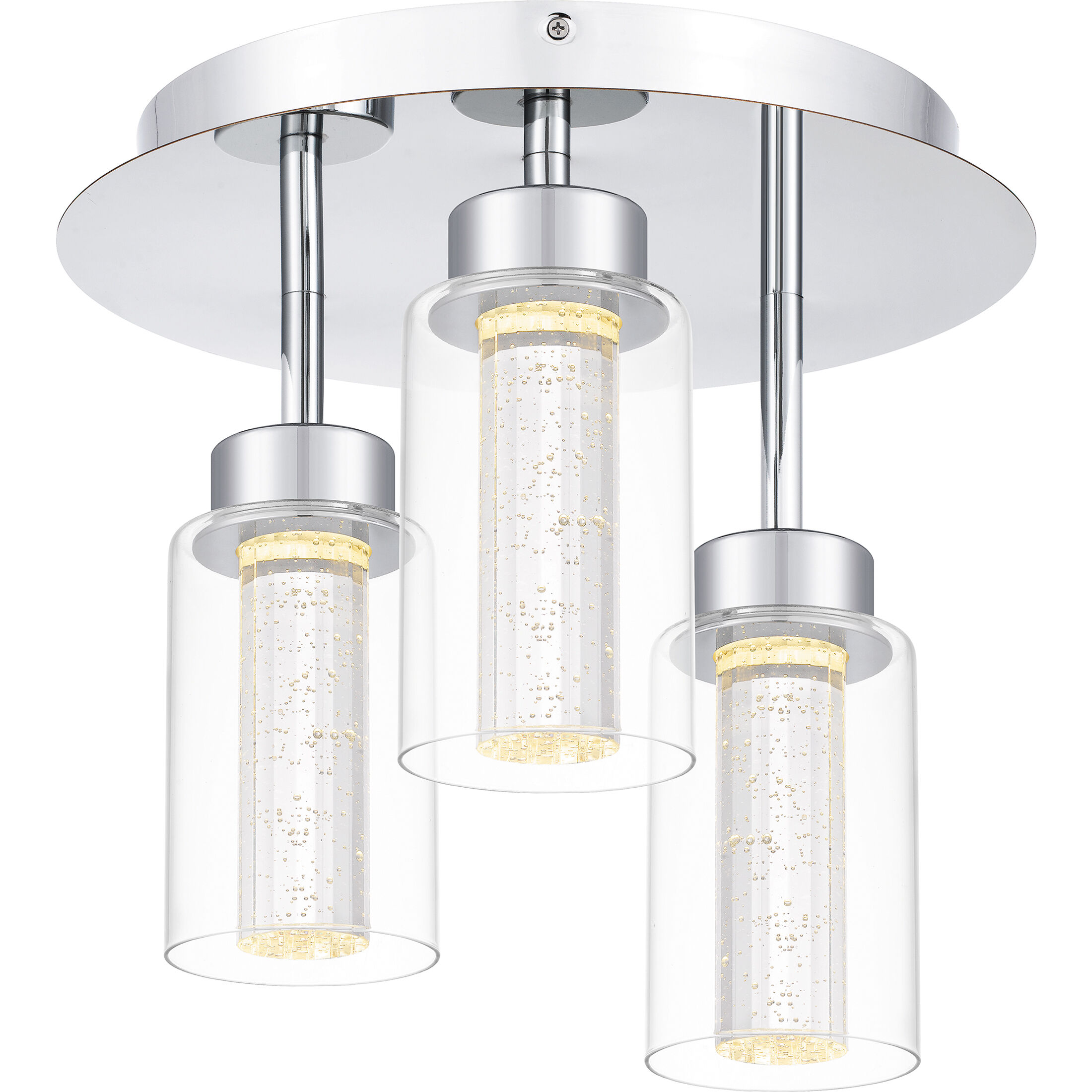 Jade LED 14 inch Polished Chrome Flush Mount Ceiling Light