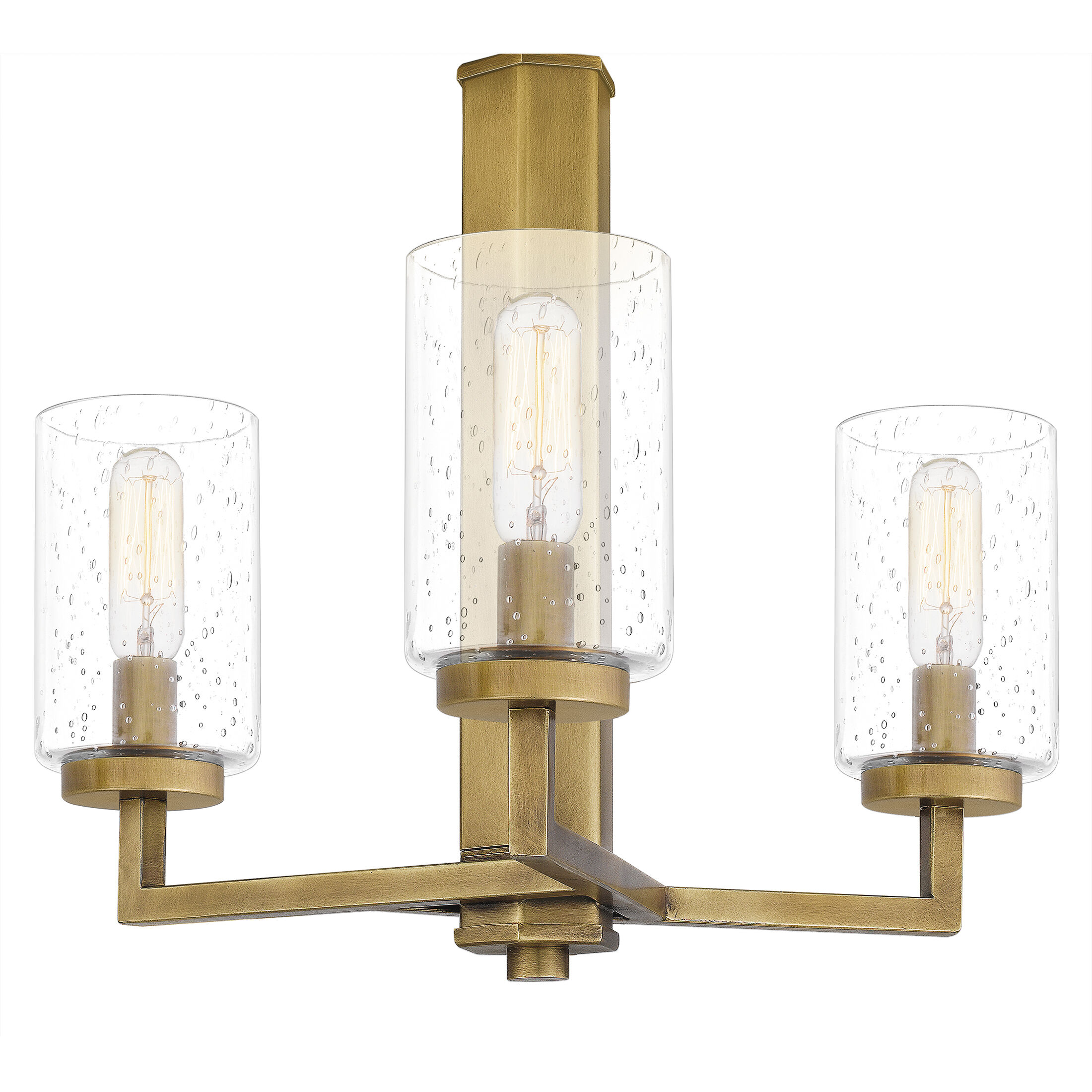 Quoizel SUN2815WS Sunburst 3 Light 15 inch Weathered Brass