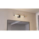 Hawes 2 Light 23.5 inch Matte Black Bath Light Wall Light, Medium