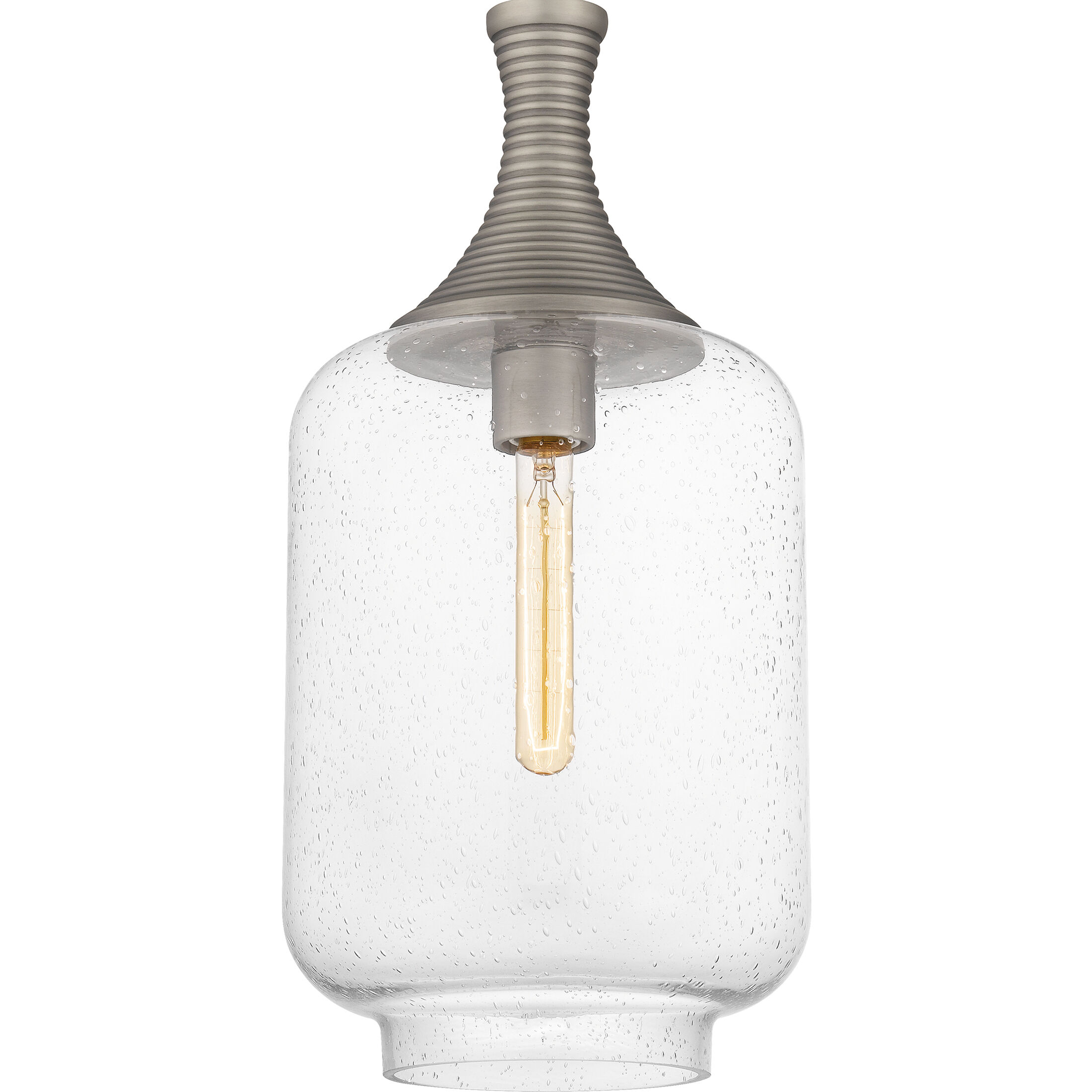 Langley 1 Light 10 inch Antique Nickel Mini Pendant Ceiling Light