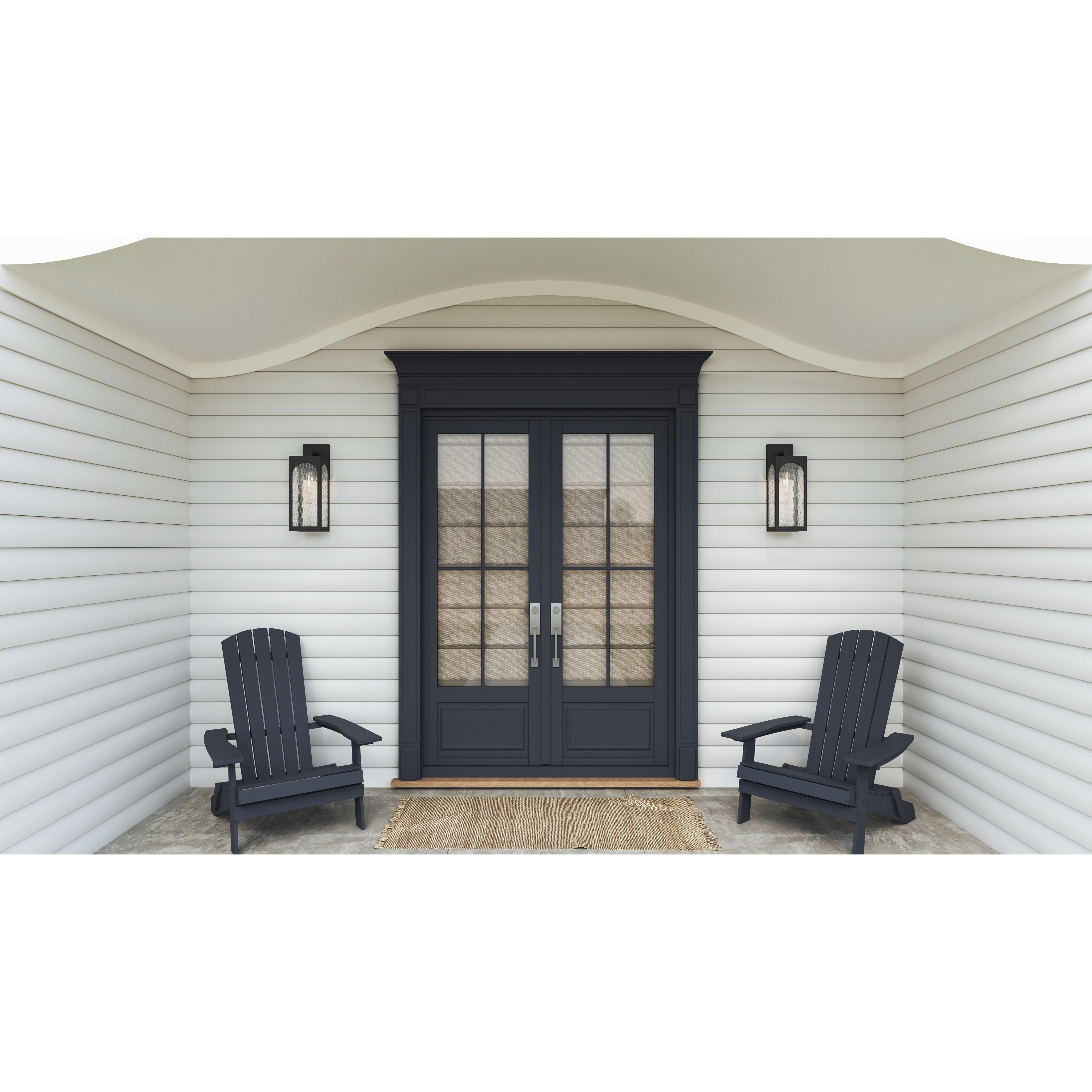 Dallington 1 Light 19.75 inch Matte Black Outdoor Wall Lantern, Large