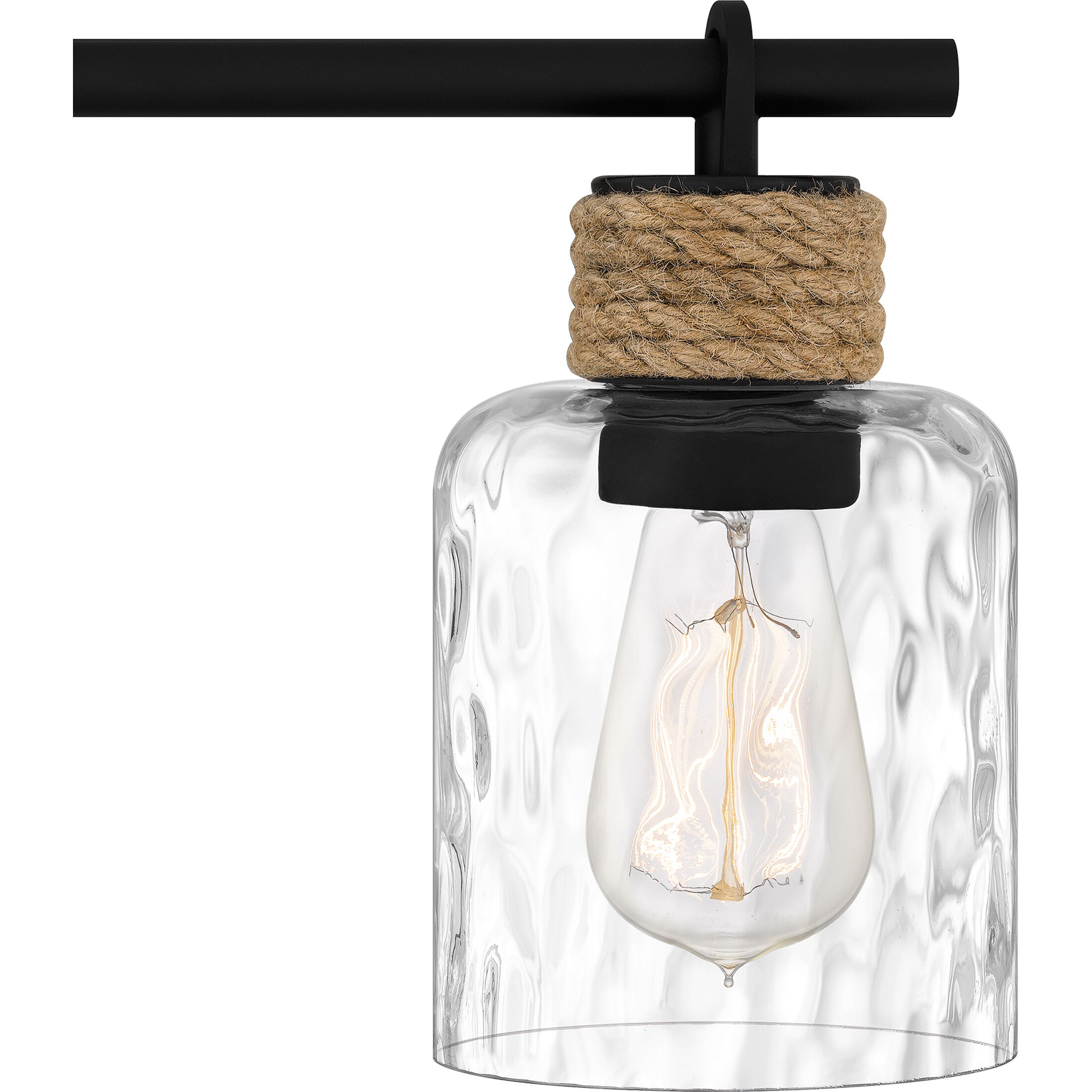 Baltic 4 Light 34 inch Matte Black Bath Light Wall Light