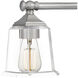 Nicholas 2 Light 15 inch Brushed Nickel Bath Light Wall Light
