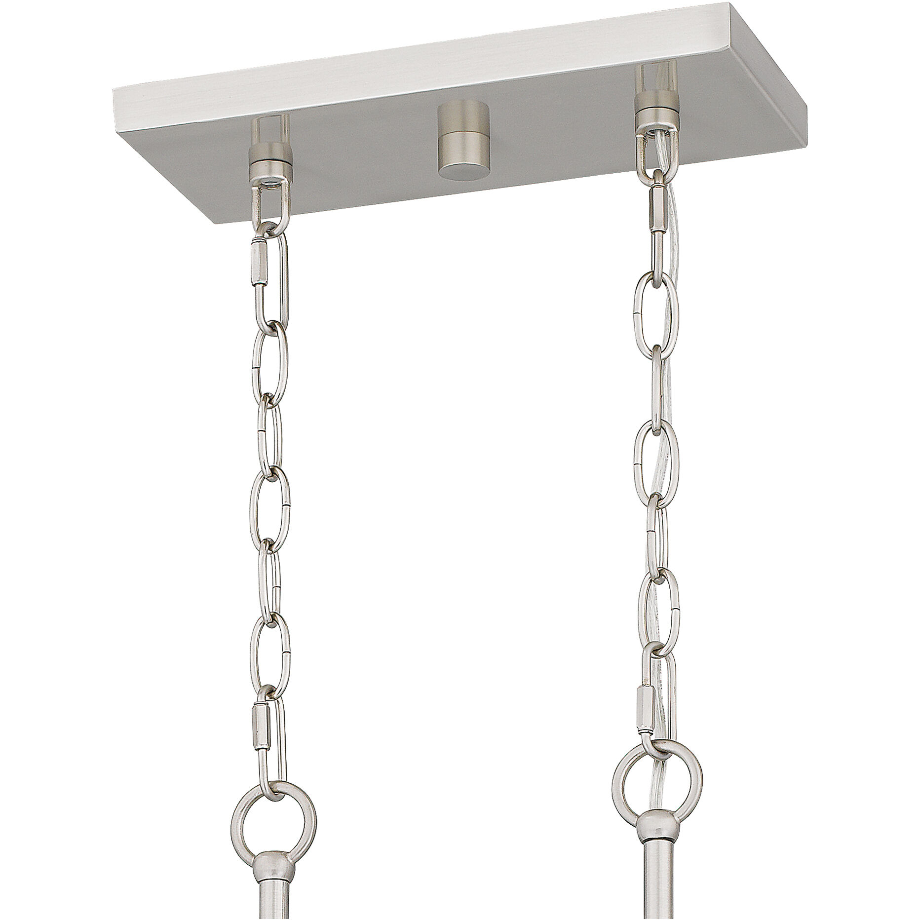 Prescott 5 Light 36 inch Brushed Nickel Island Light Ceiling Light