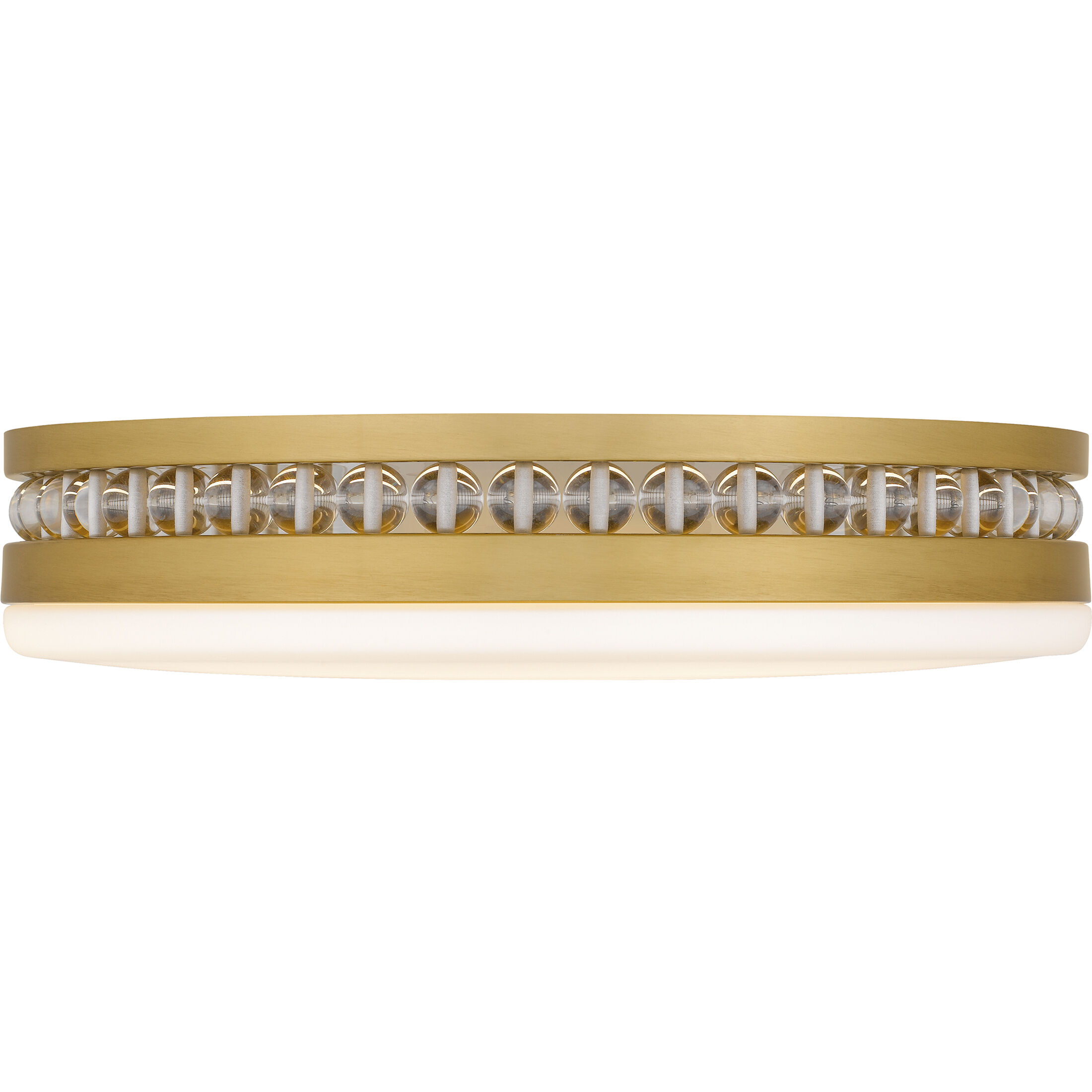 Carey LED 16 inch Brushed Gold Flush Mount Ceiling Light, Medium