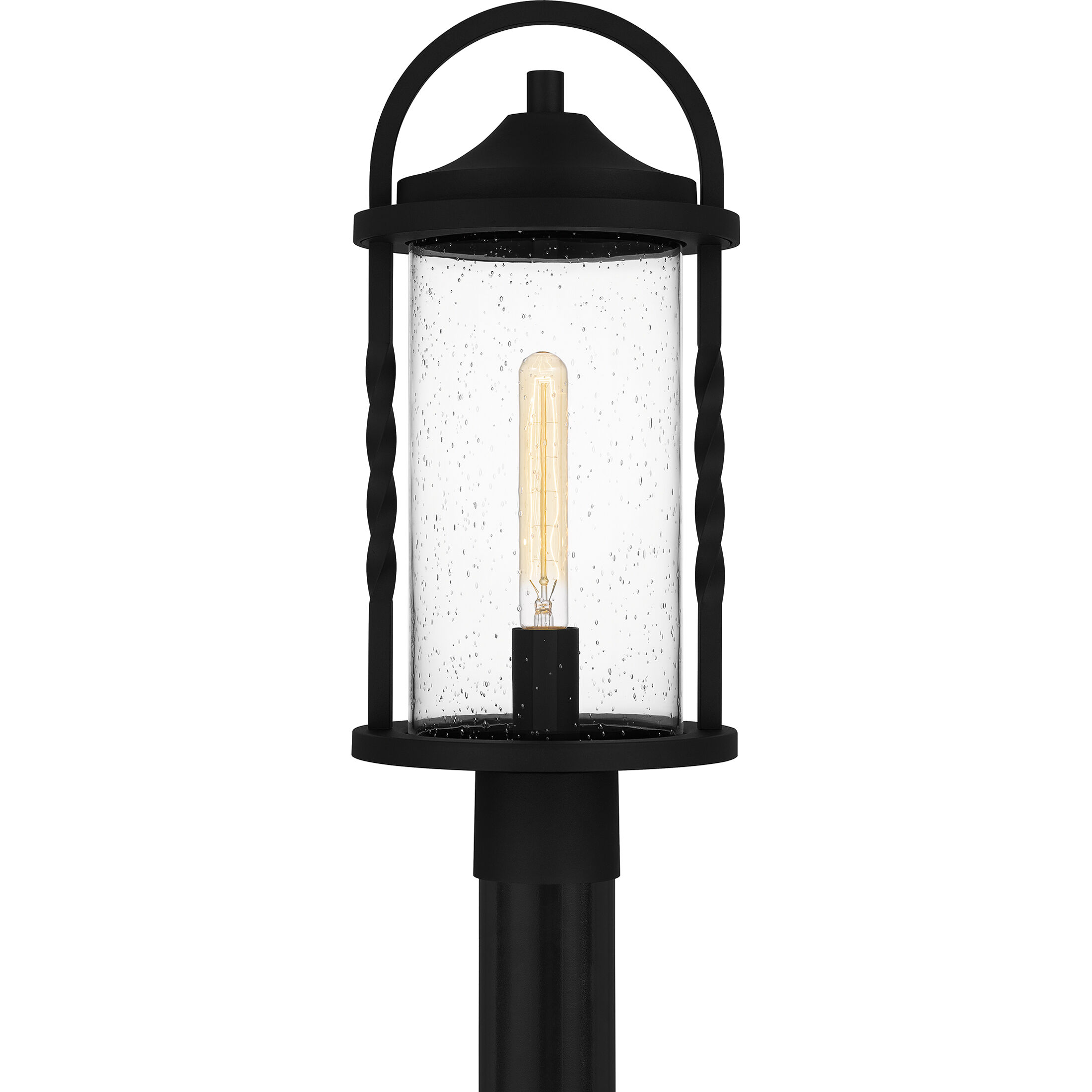 Reece 1 Light 20 inch Earth Black Outdoor Post Lantern