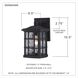 Stonington 1 Light 11 inch Mystic Black Outdoor Wall