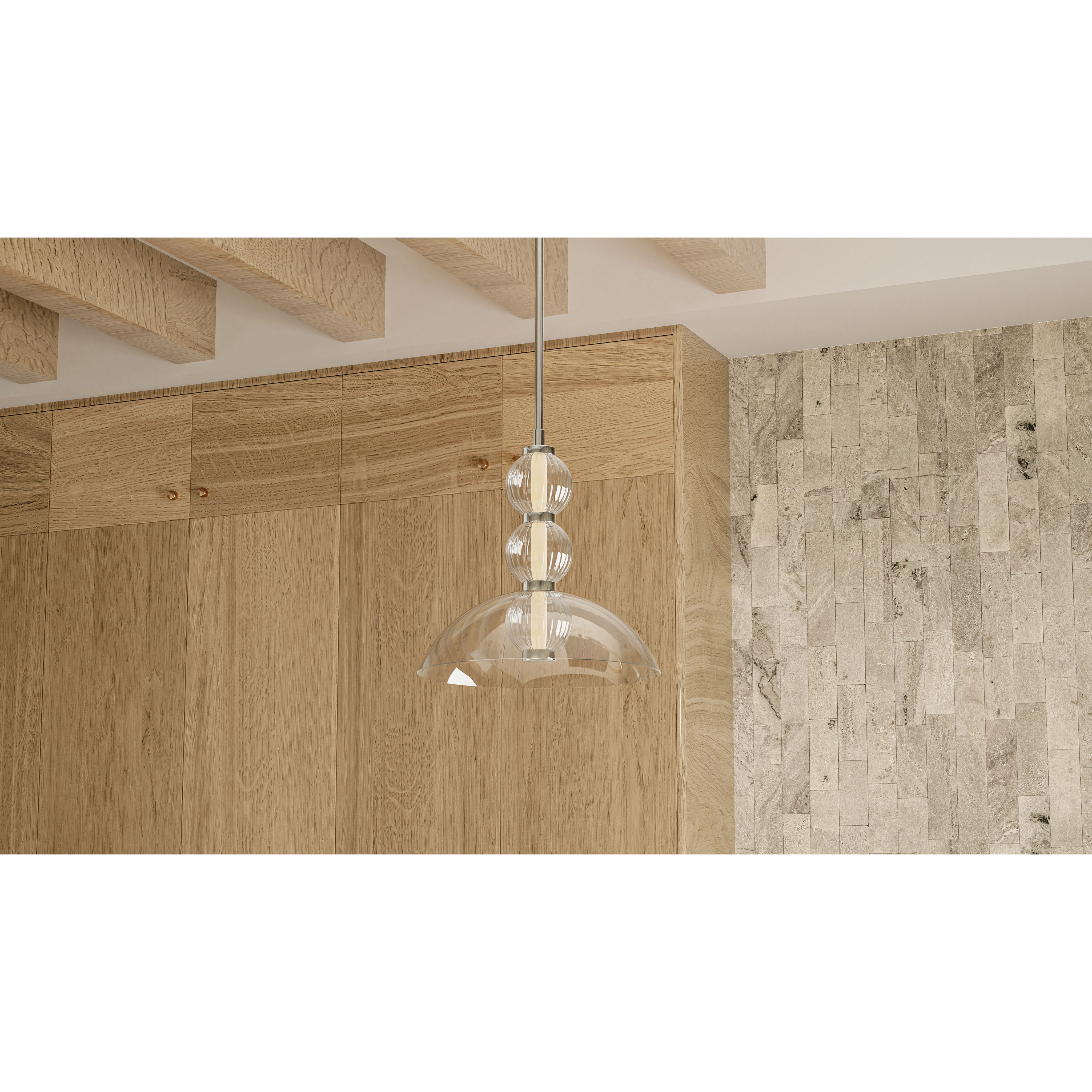 Elway LED 12 inch Polished Chrome Pendant Ceiling Light