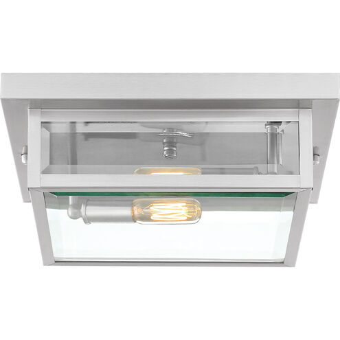 Westover 2 Light 12 inch Stainless Steel Flush Mount Ceiling Light