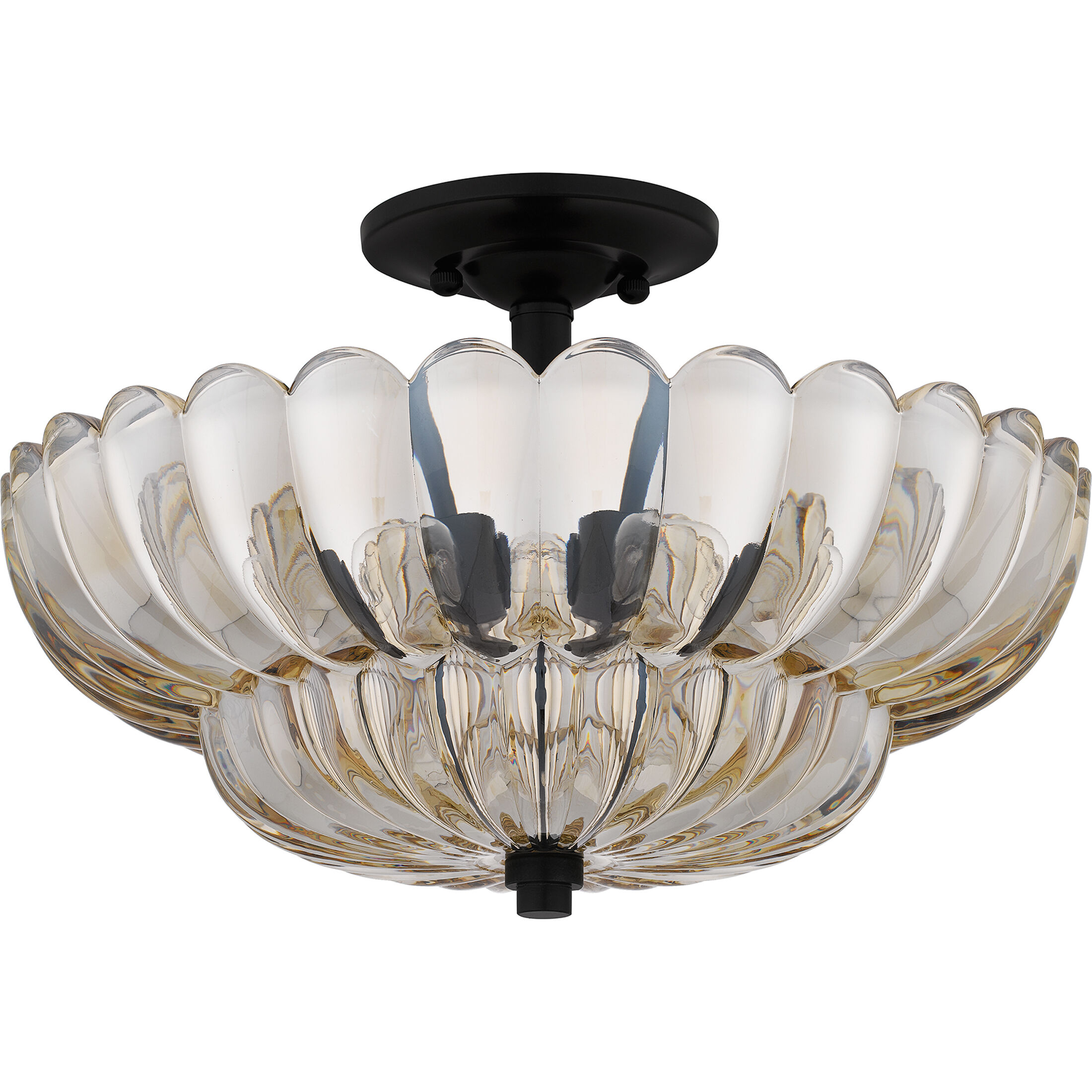 Whitecap 4 Light 16 inch Mottled Cocoa Semi-Flush Mount Ceiling Light, Medium