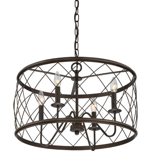 Dury 4 Light 21 inch Palladian Bronze Pendant Ceiling Light in Polished Nickel