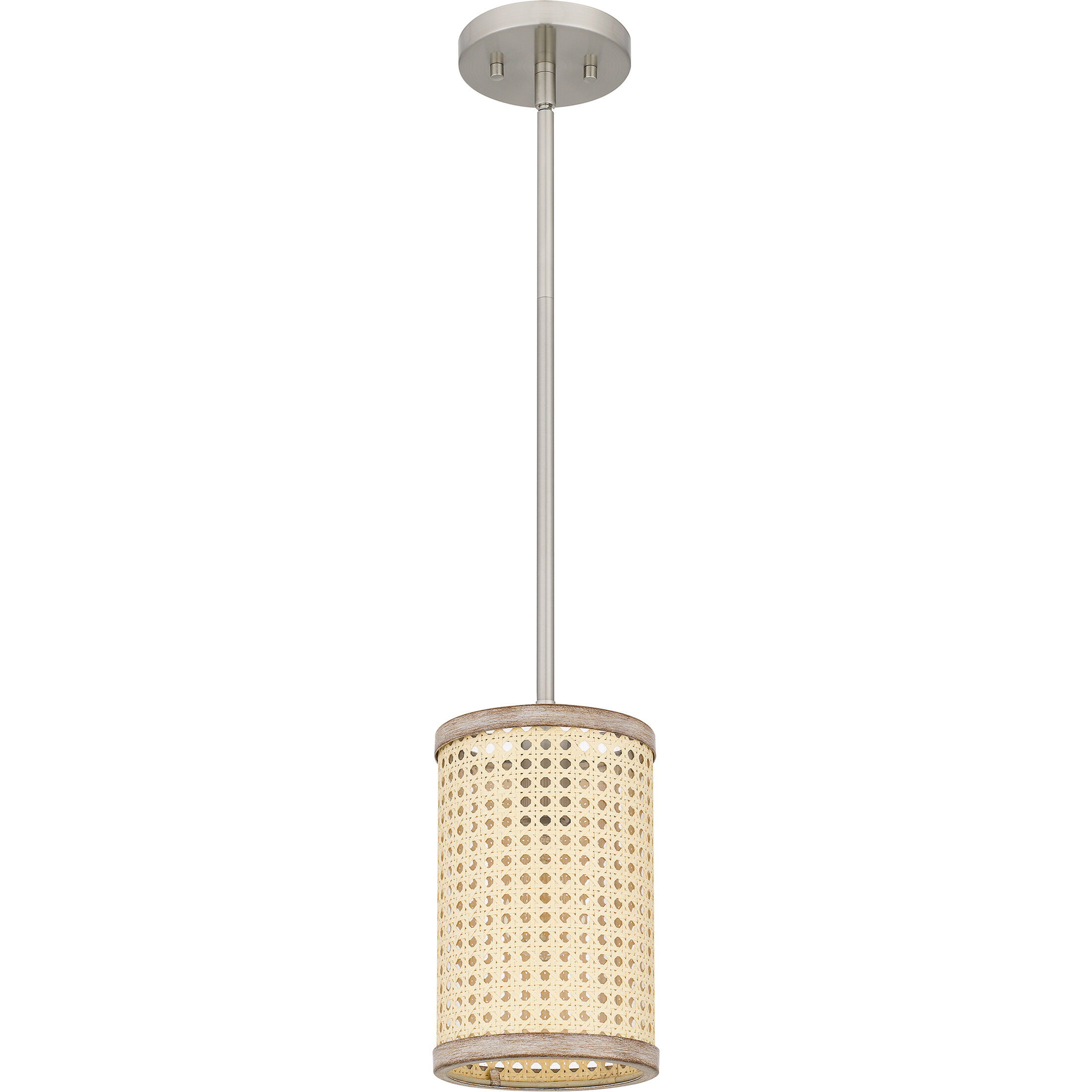 Syrah 1 Light 6 inch Brushed Nickel Mini Pendant Ceiling Light
