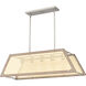 Syrah 5 Light 36 inch Brushed Nickel Island Light Ceiling Light