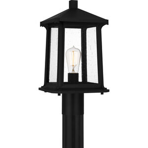Quoizel Satterfield 1 Light 17 inch Matte Black Outdoor Post Lantern SAT9009MBK - Open Box