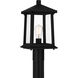 Satterfield 1 Light 17 inch Matte Black Outdoor Post Lantern