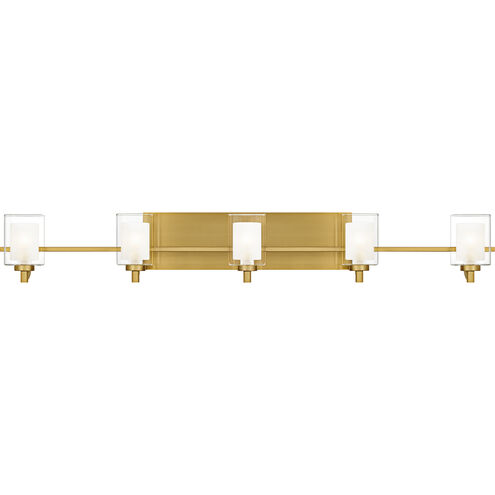 Quoizel Kolt 5 Light 42 inch Brushed Gold Bath Light Wall Light KLT8605BRGLED - Open Box