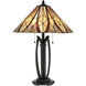 Victory 26 inch Valiant Bronze Table Lamp Portable Light, Naturals