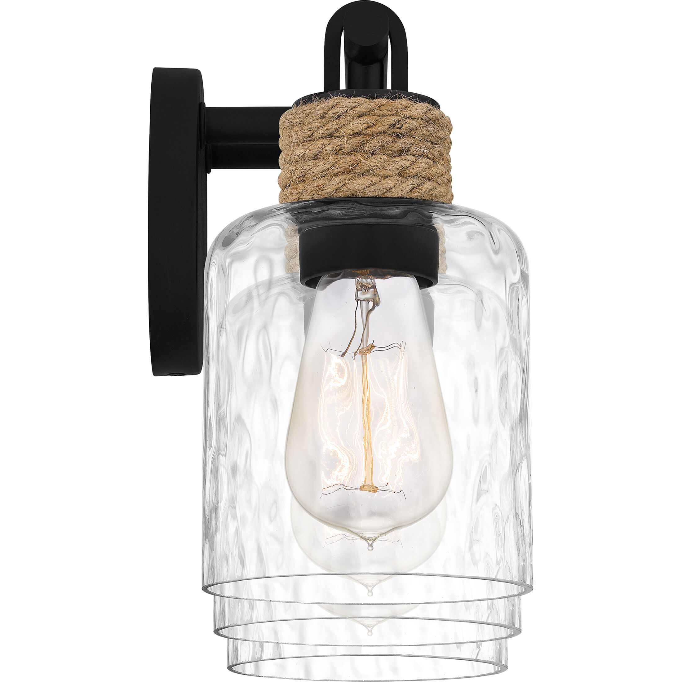 Baltic 3 Light 24 inch Matte Black Bath Light Wall Light