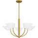 Penley 5 Light 28 inch Brushed Gold Chandelier Ceiling Light