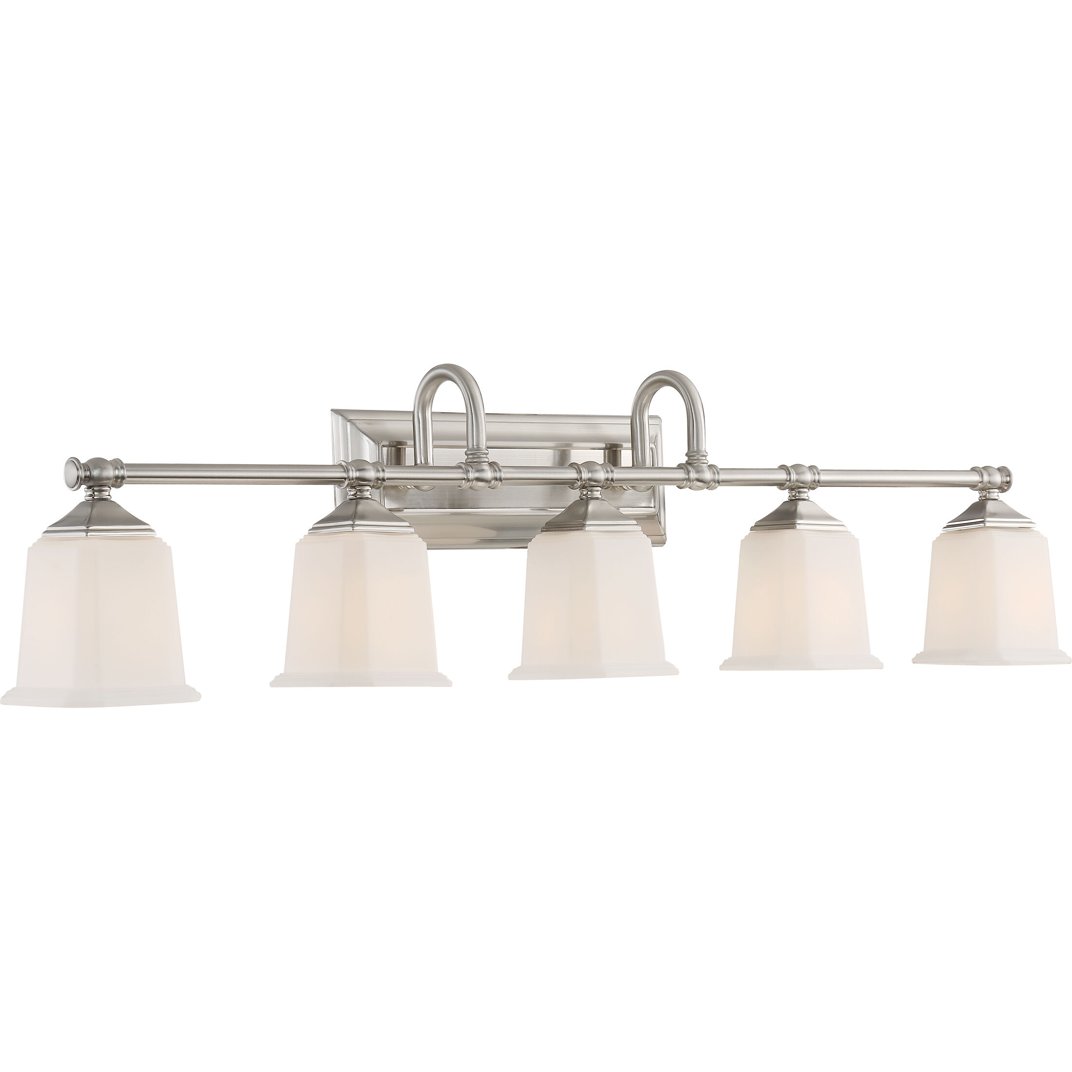 Nicholas 5 Light 42 inch Brushed Nickel Bath Light Wall Light