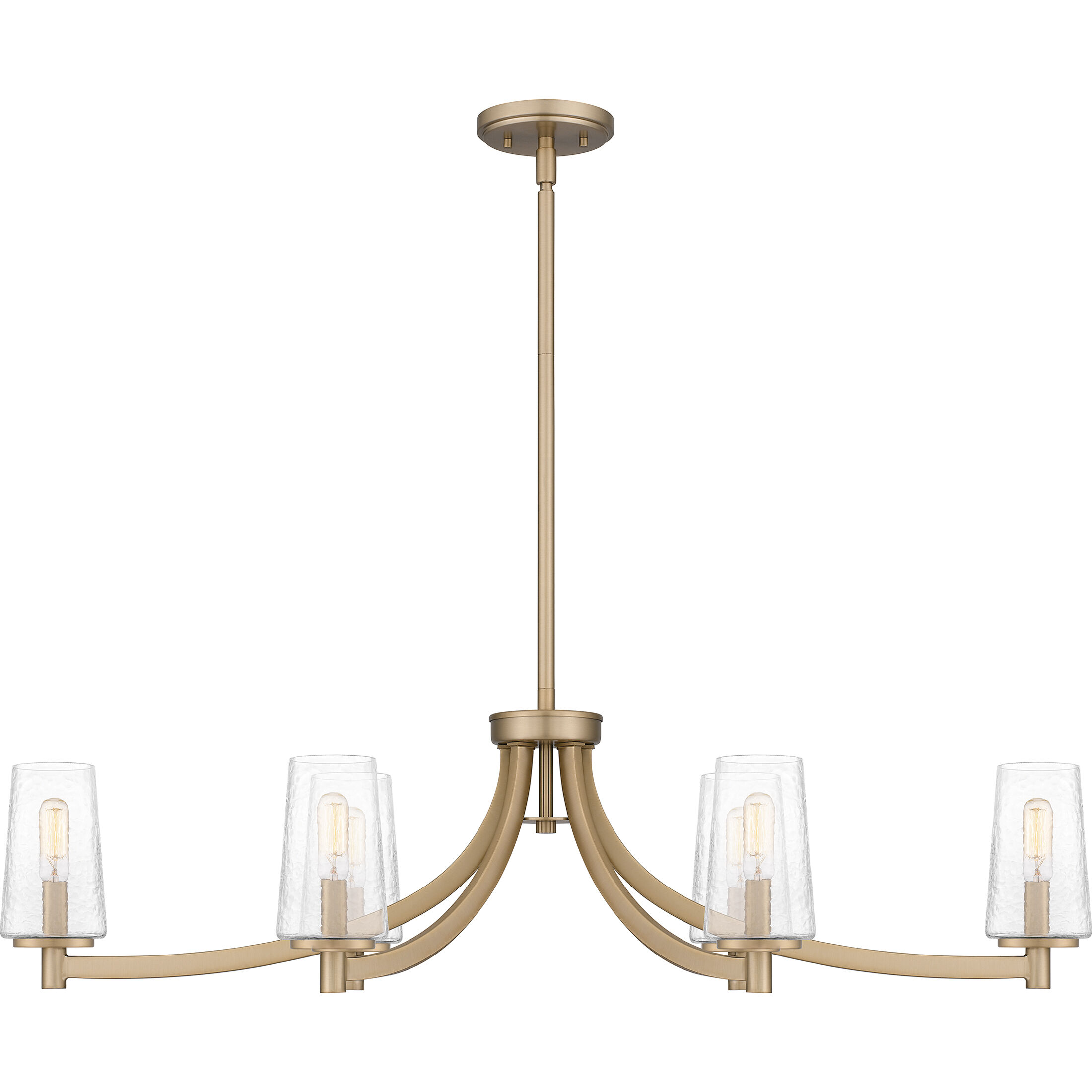Miccio 6 Light 38 inch Bronze Gold Island Light Ceiling Light
