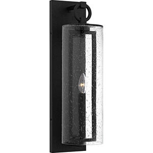Redan 1 Light 22.25 inch Stone Black Outdoor Wall Lantern, Large