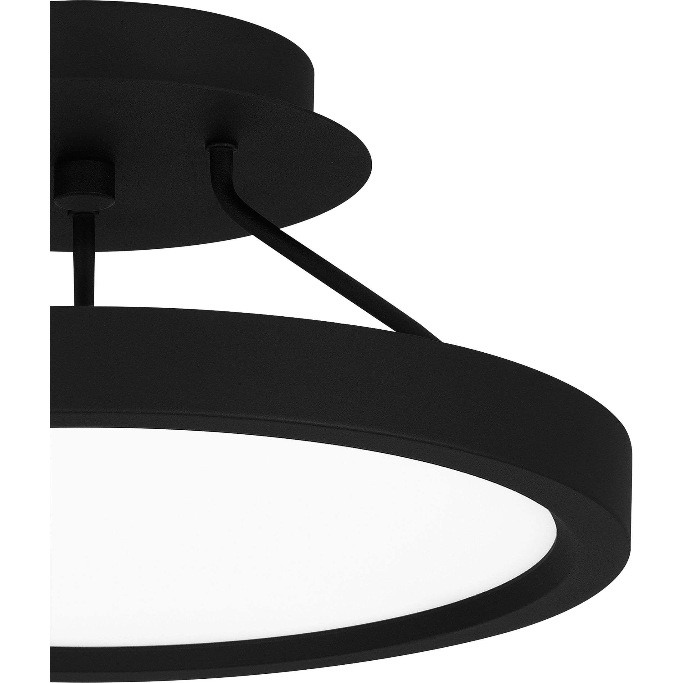 Outskirts LED 11 inch Earth Black Semi-Flush Mount Ceiling Light