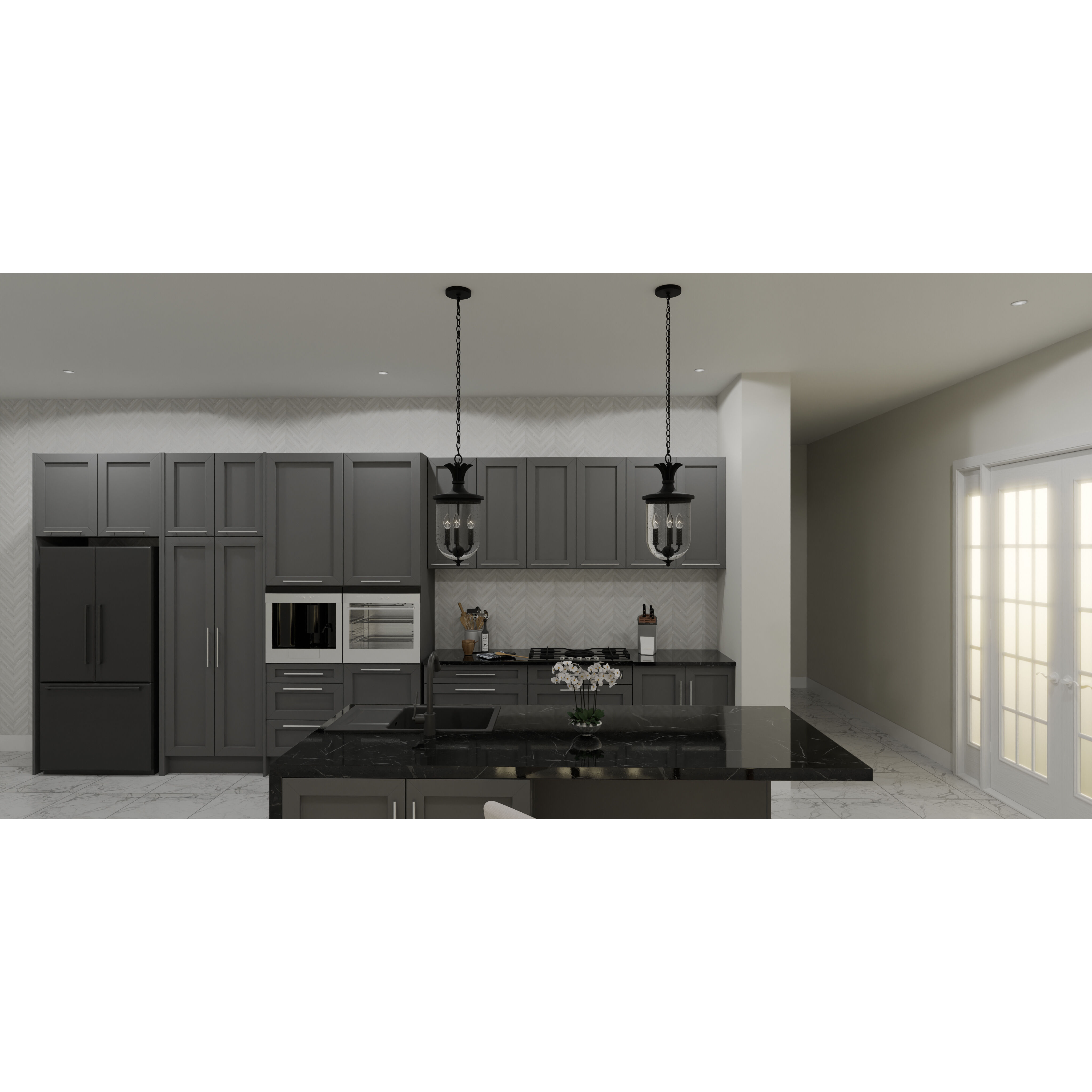 Havana 3 Light 10 inch Earth Black Mini Pendant Ceiling Light