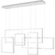 Canvas LED 57 inch Brushed Aluminum Island Light Ceiling Light