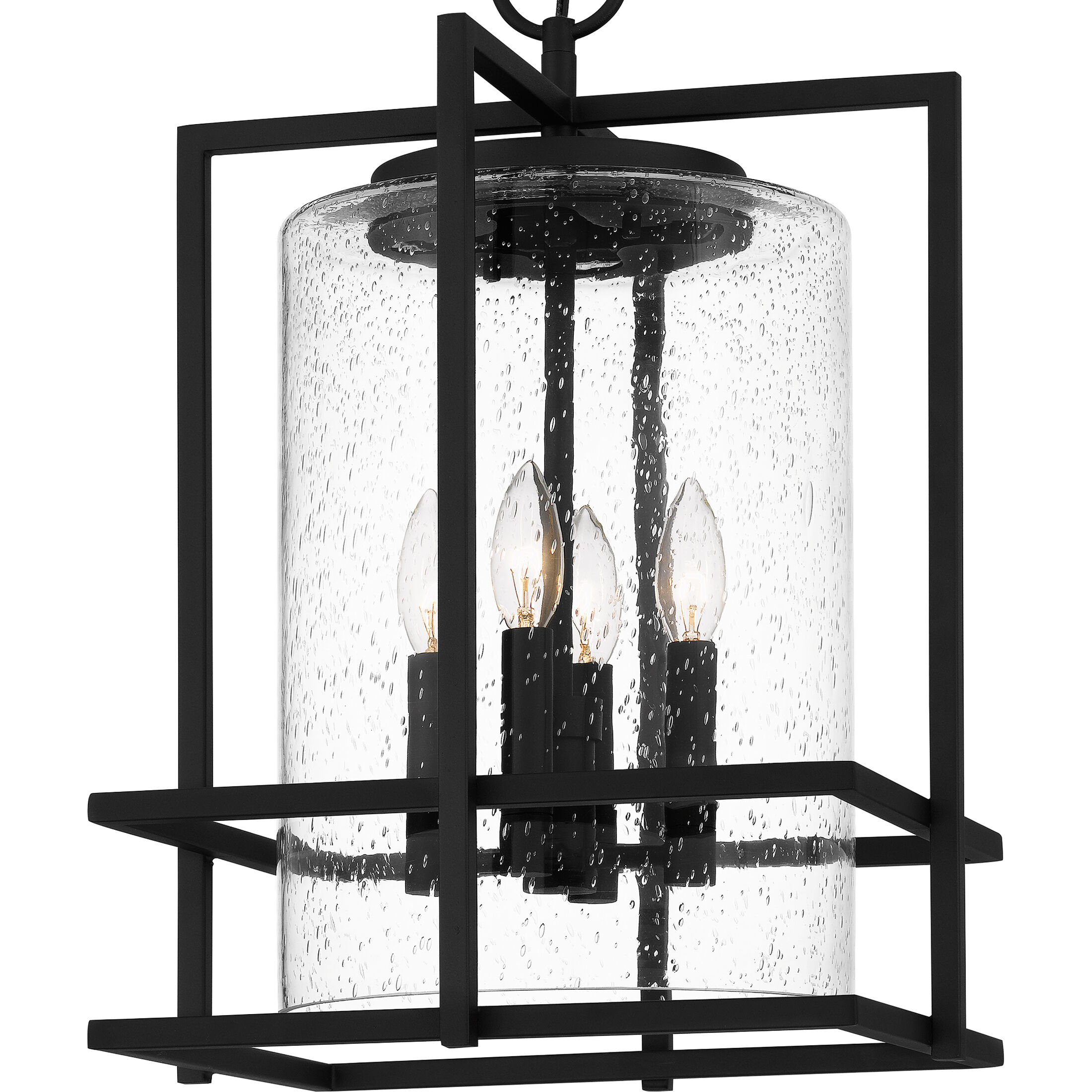 Damien 4 Light 14 inch Earth Black Outdoor Pendant, Outdoor