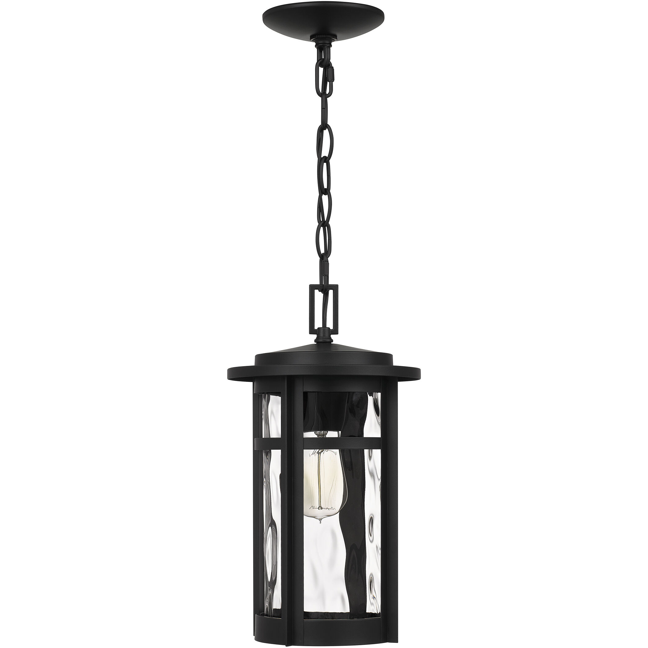 Uma 1 Light 8 inch Matte Black Mini Pendant Ceiling Light, Small