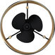 Zito 20 inch Matte Black with Black Matte Blades Fandelier