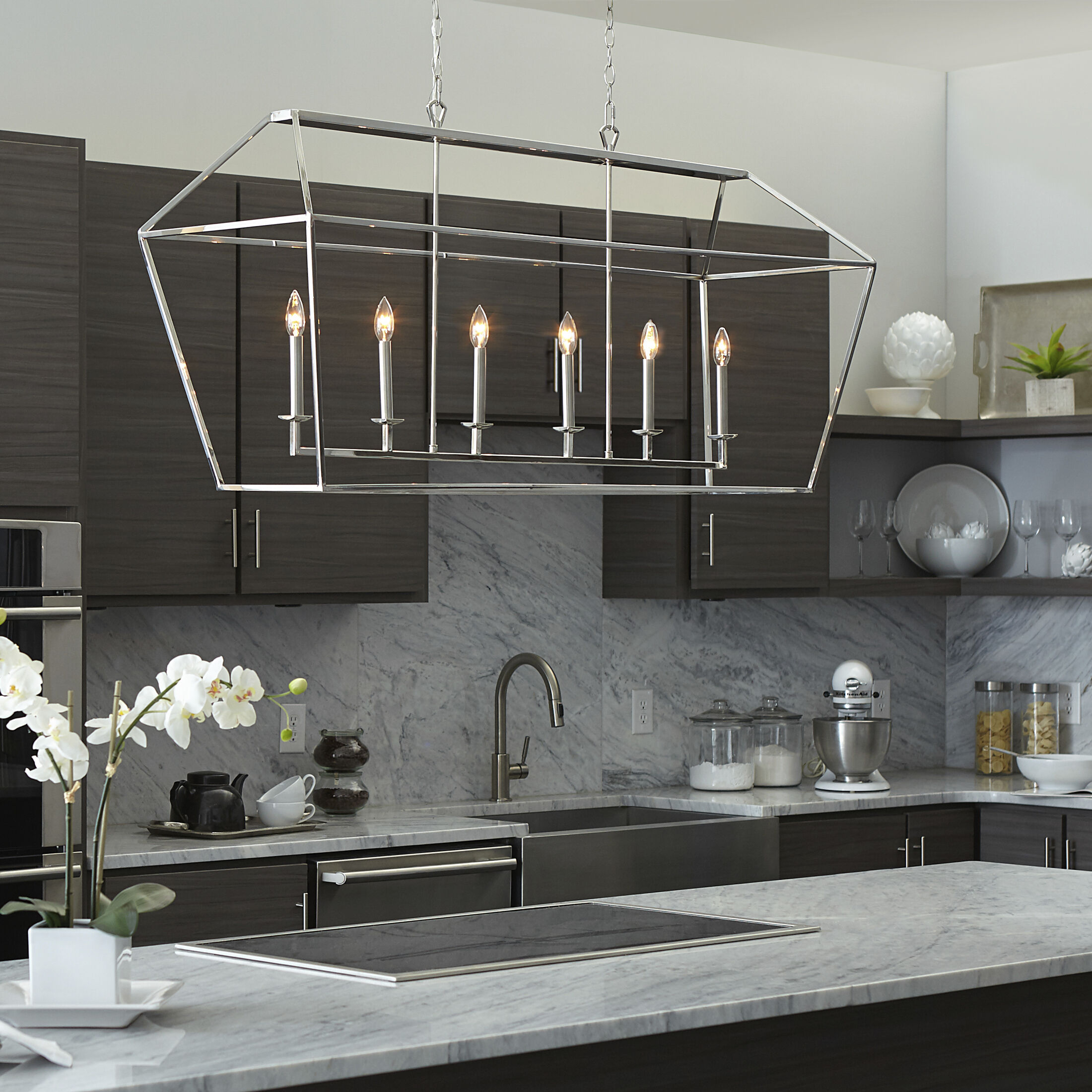 Carmen 6 light island outlet pendant
