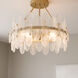 Abigail 4 Light 18 inch Brushed Gold Semi-Flush Mount Ceiling Light