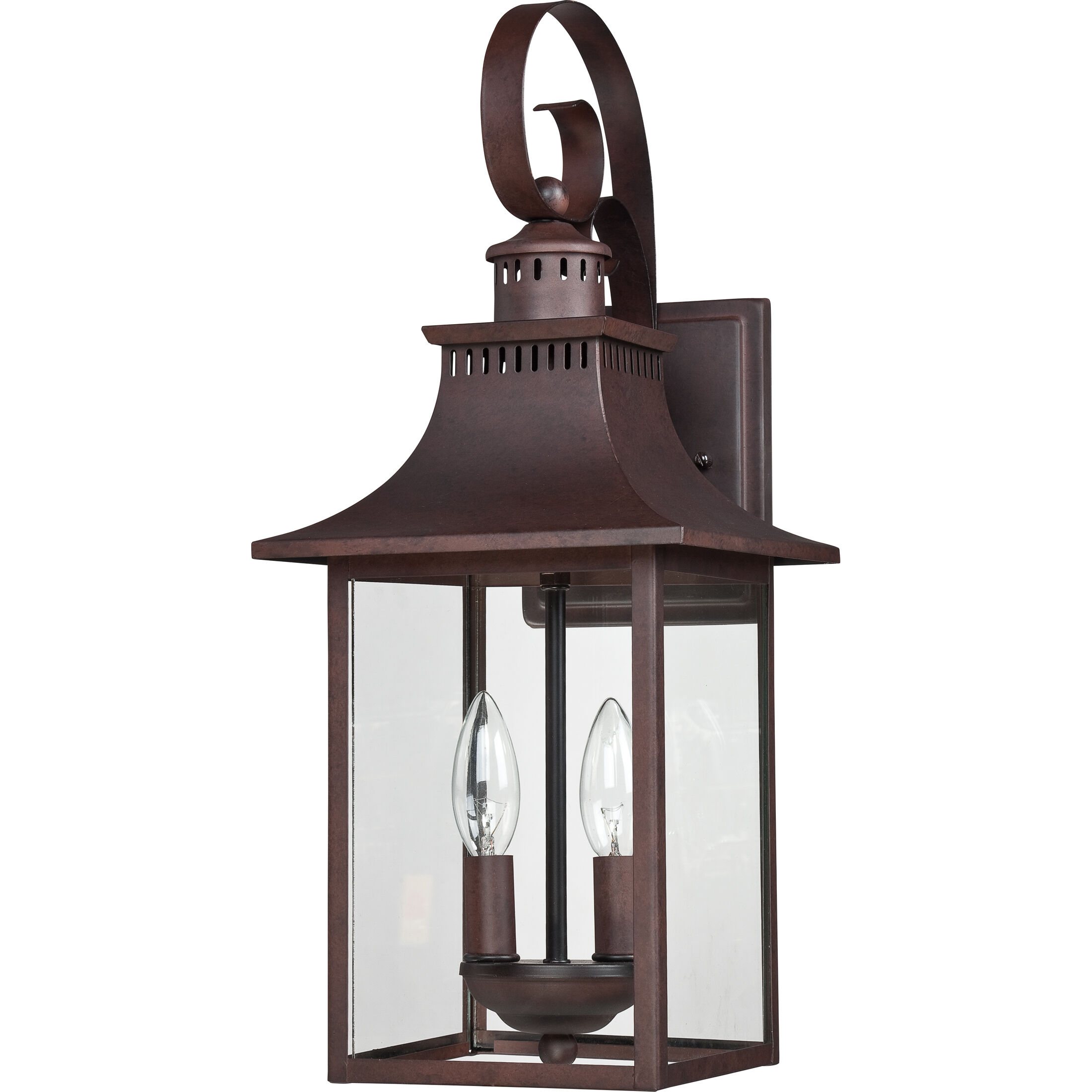 Chancellor 2 Light 19 inch Copper Bronze Outdoor Wall Lantern