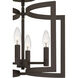 Beaufain 4 Light 13 inch Old Bronze Semi-Flush Mount Ceiling Light