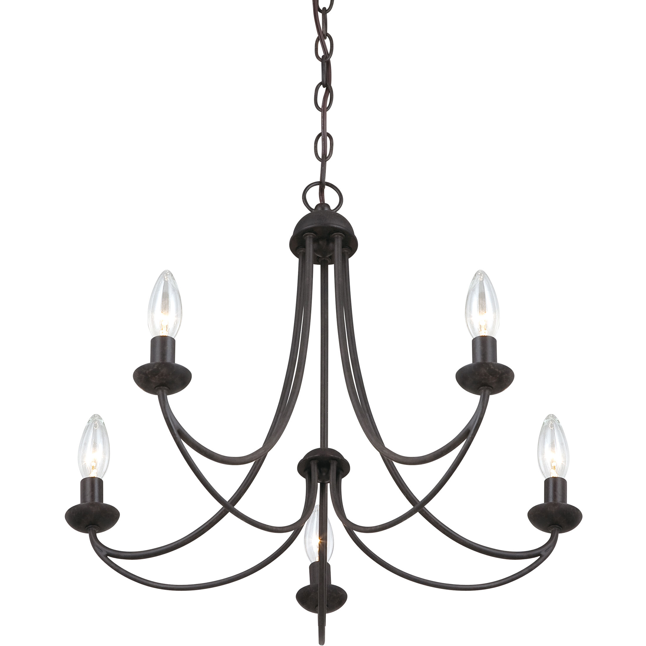 Mirren 5 Light 21 inch Imperial Bronze Chandelier Ceiling Light