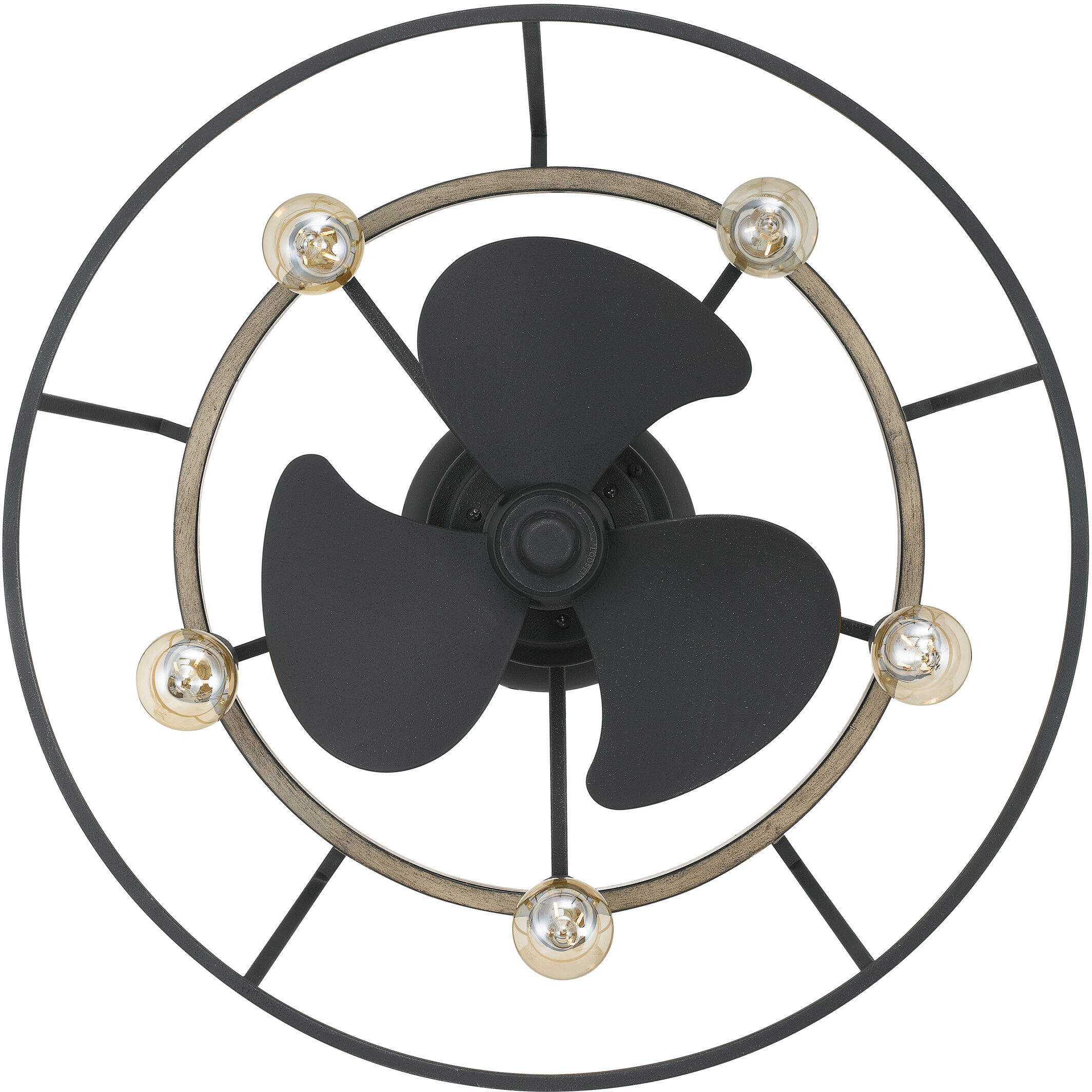 Brockton 24 inch Grey Ash Fandelier