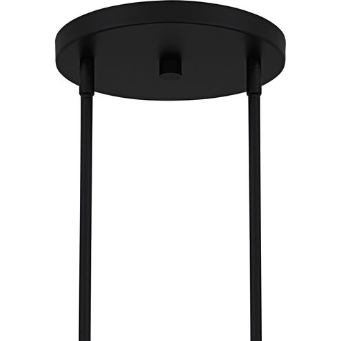Viscount 9 Light 36 inch Matte Black Chandelier Ceiling Light