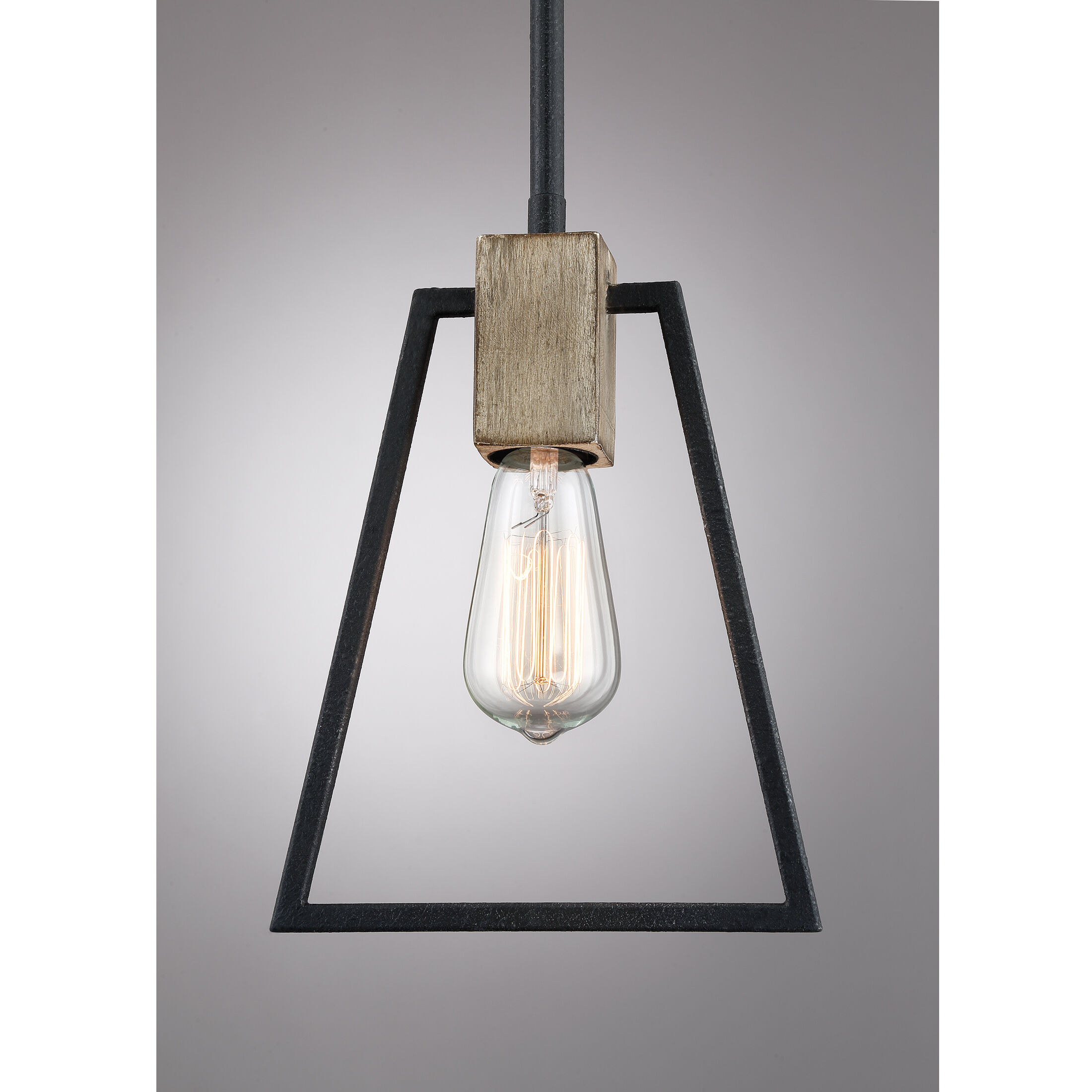Brockton 1 Light 8 inch Grey Ash Mini Pendant Ceiling Light